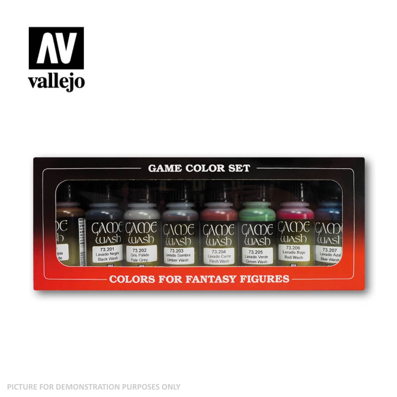 Vallejo Game Colour - Washes 8 Colour Set